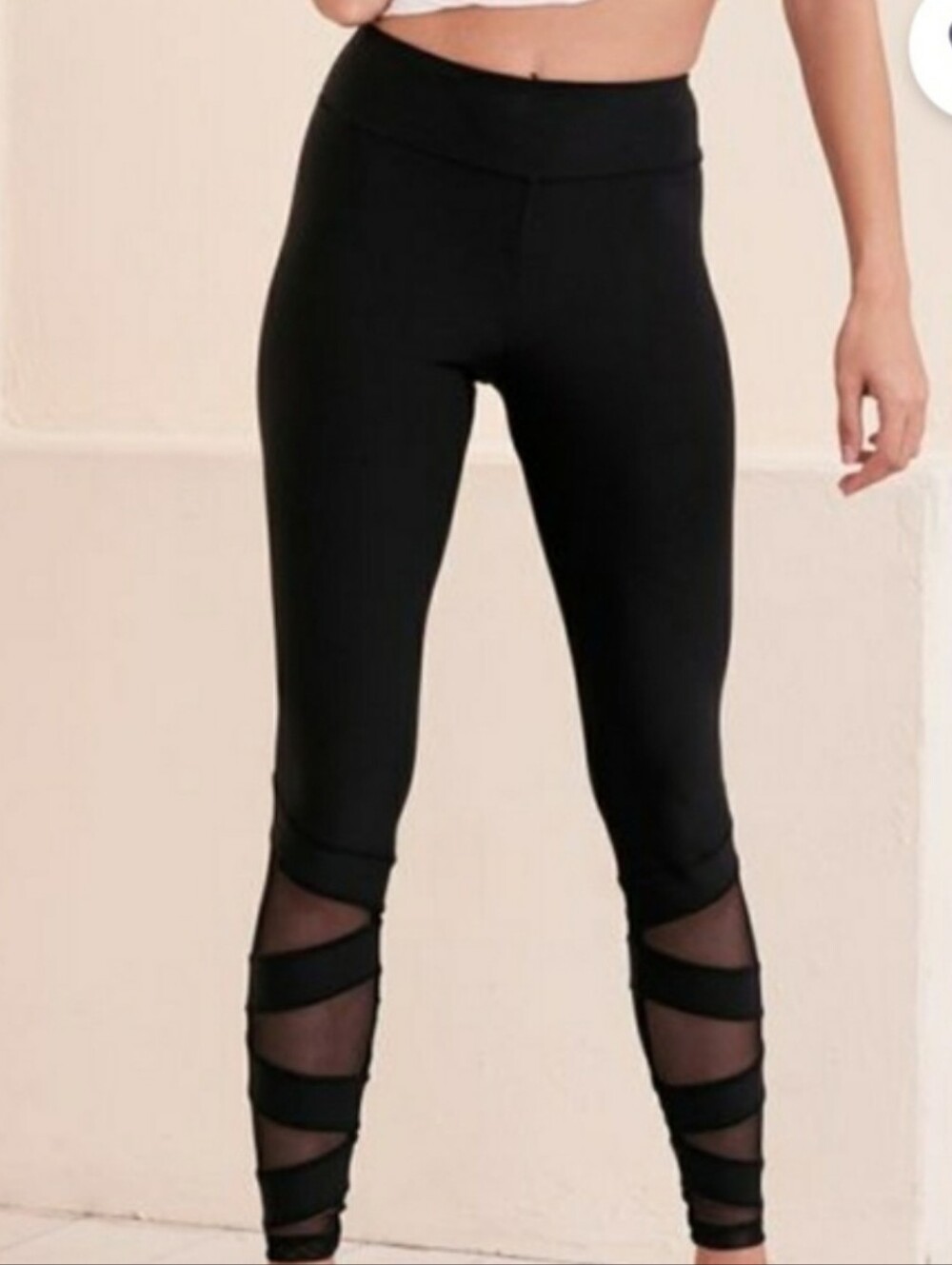 PINK Victoria's Secret Women's Mesh Bottom Leggings